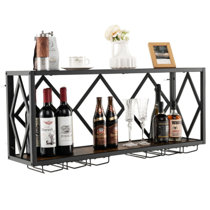 Mayfair wall mounted wine glass shelf hot sale